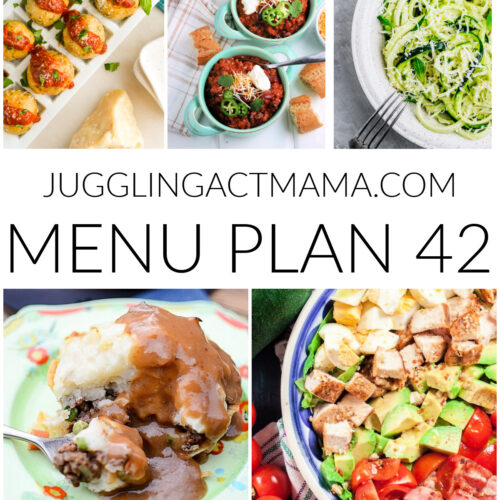 Meal Plan 42 collage image with text overlay.