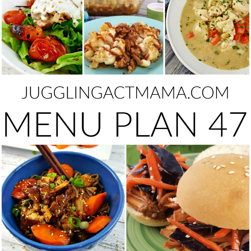 Meal Plan 47 collage image with text overlay.