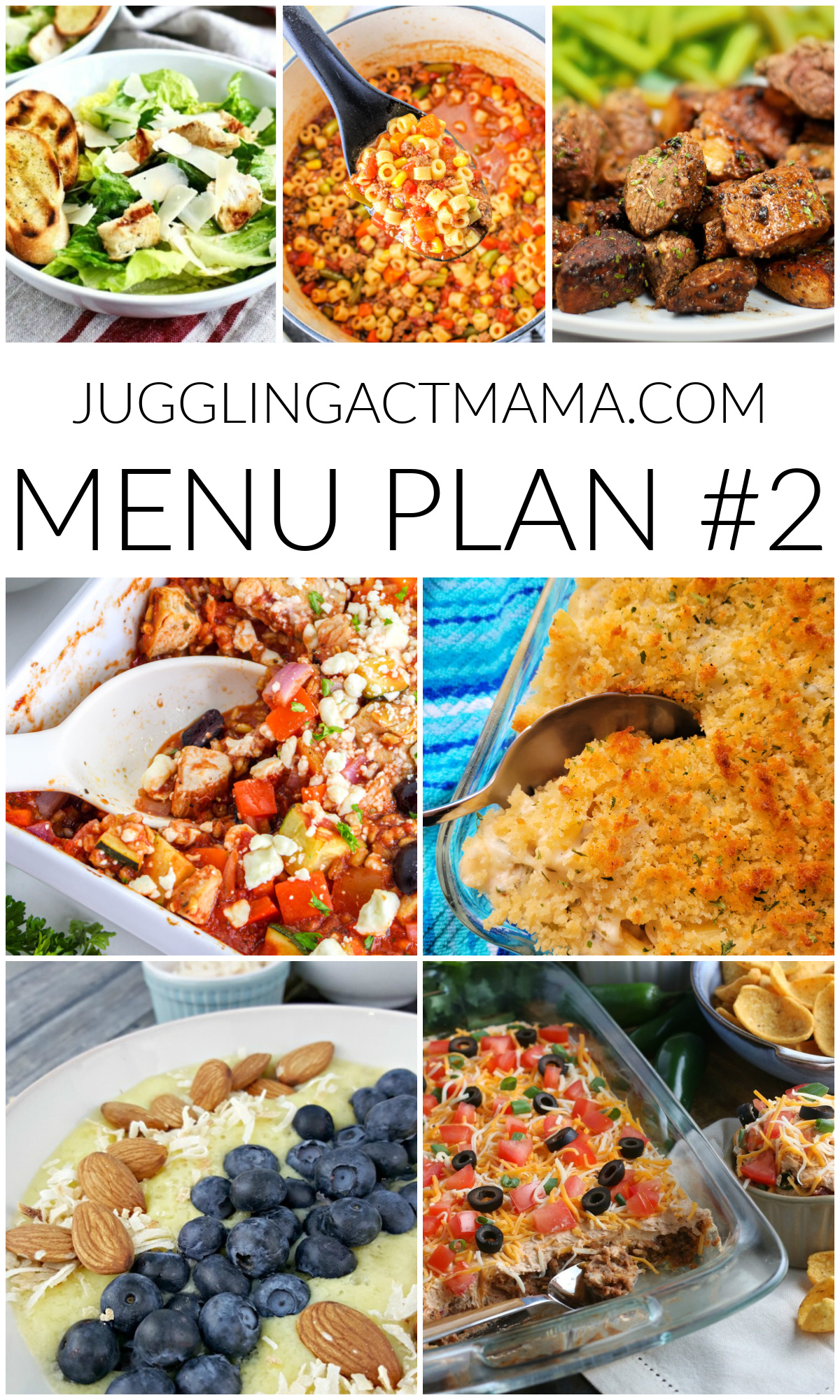 Menu Plan 2 collage with text overlay.