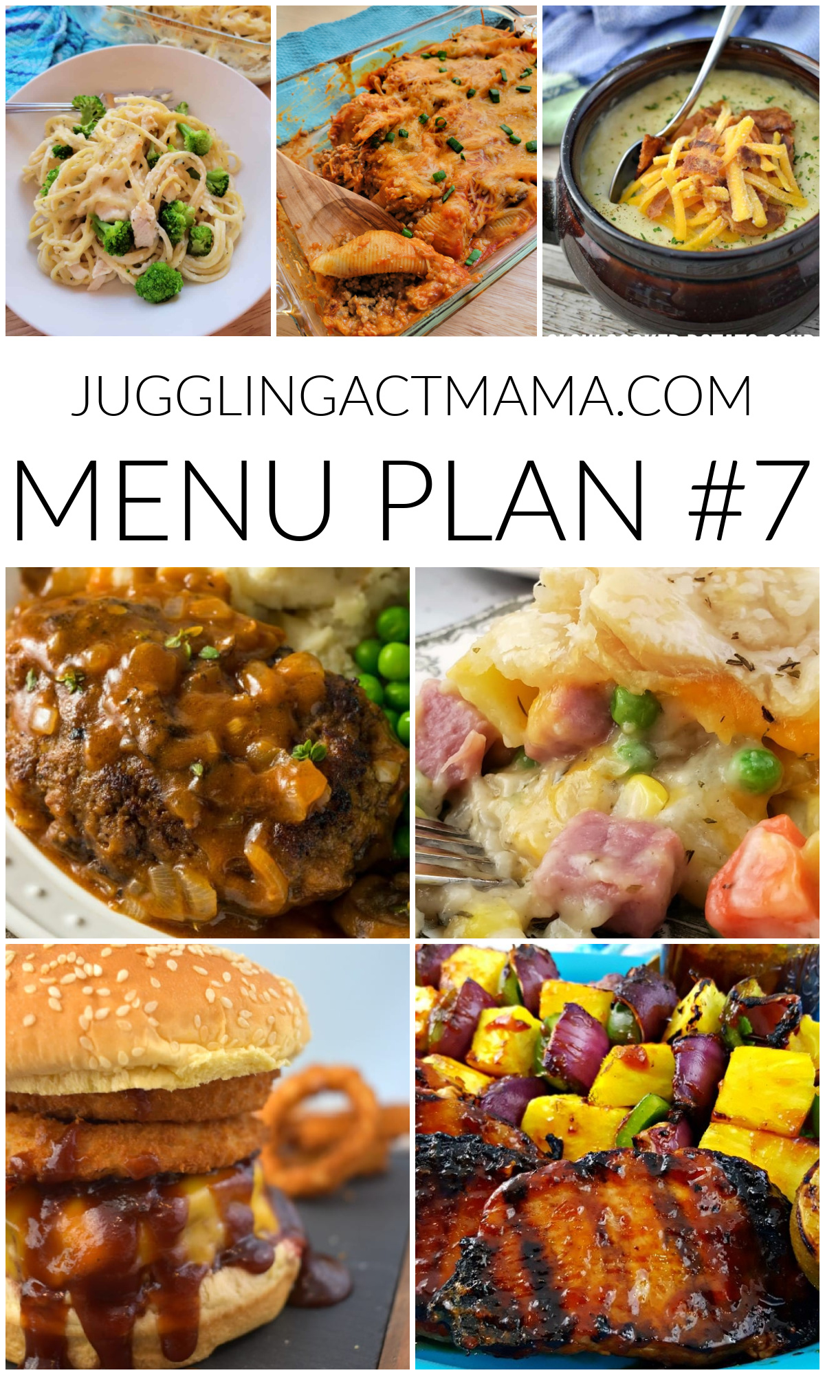 Meal Plan 7 collage image for Pinterest.