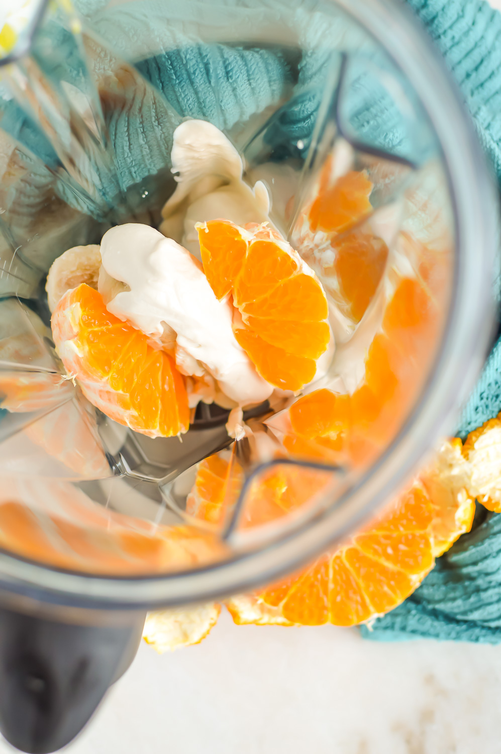 How to Make an Orange Banana Smoothie in a blender.