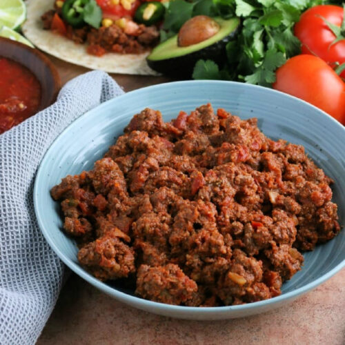 Slow Cooker Taco Meat in a bowl.