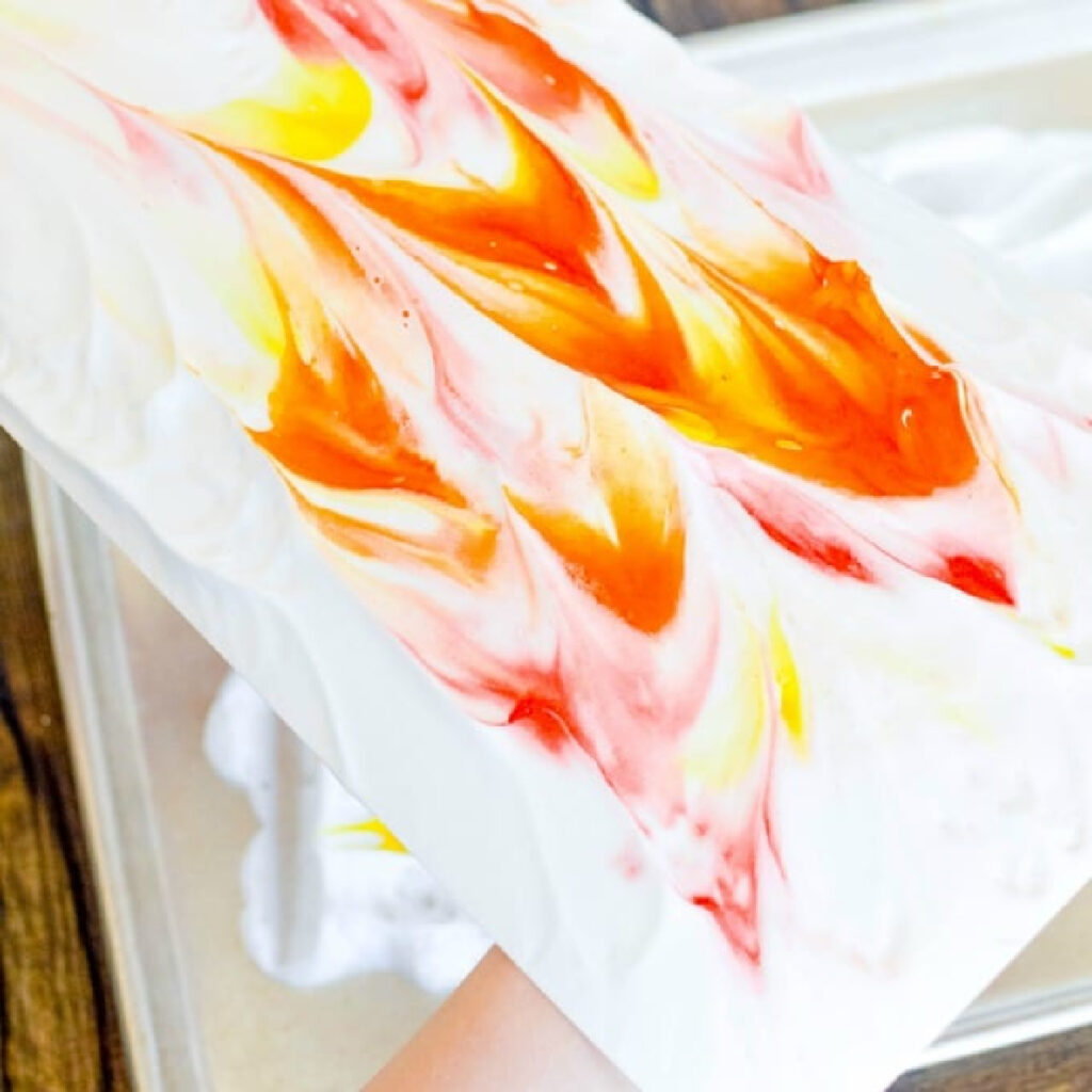 Shaving Cream Painting Activity image.