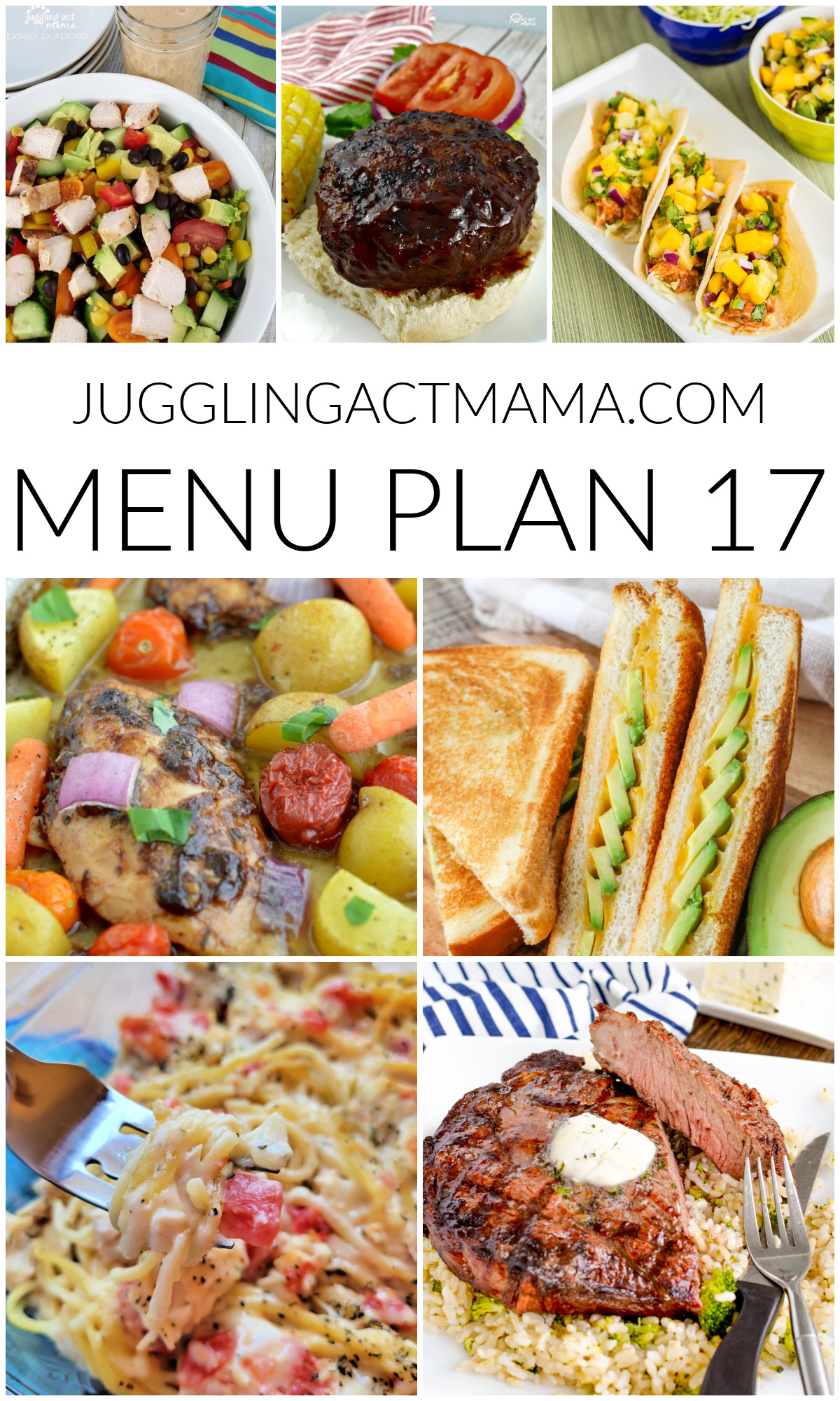Meal Plan 17 collage with text overlay.