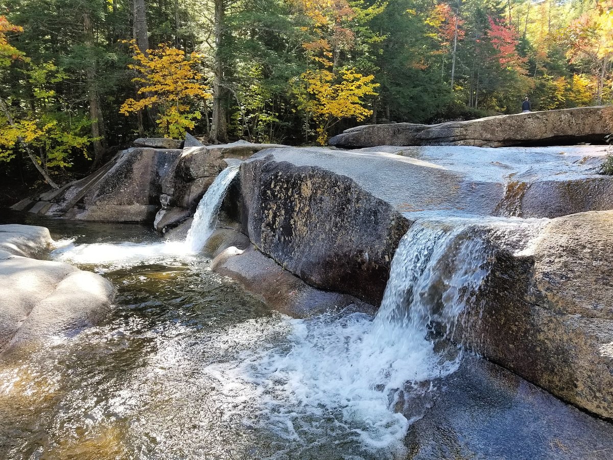 Waterfalls at Diana's Baths in the Fall.