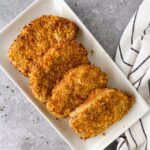 Air Fryer Pork Chops on a platter.