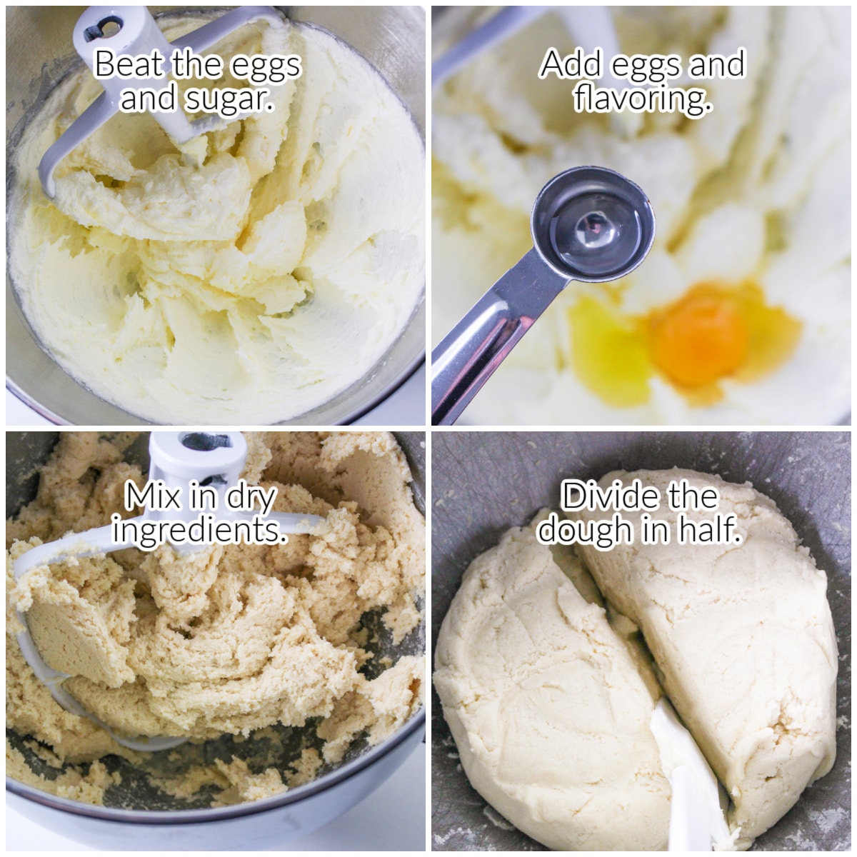 How to Make Sugar Cookies collage with text overlay.