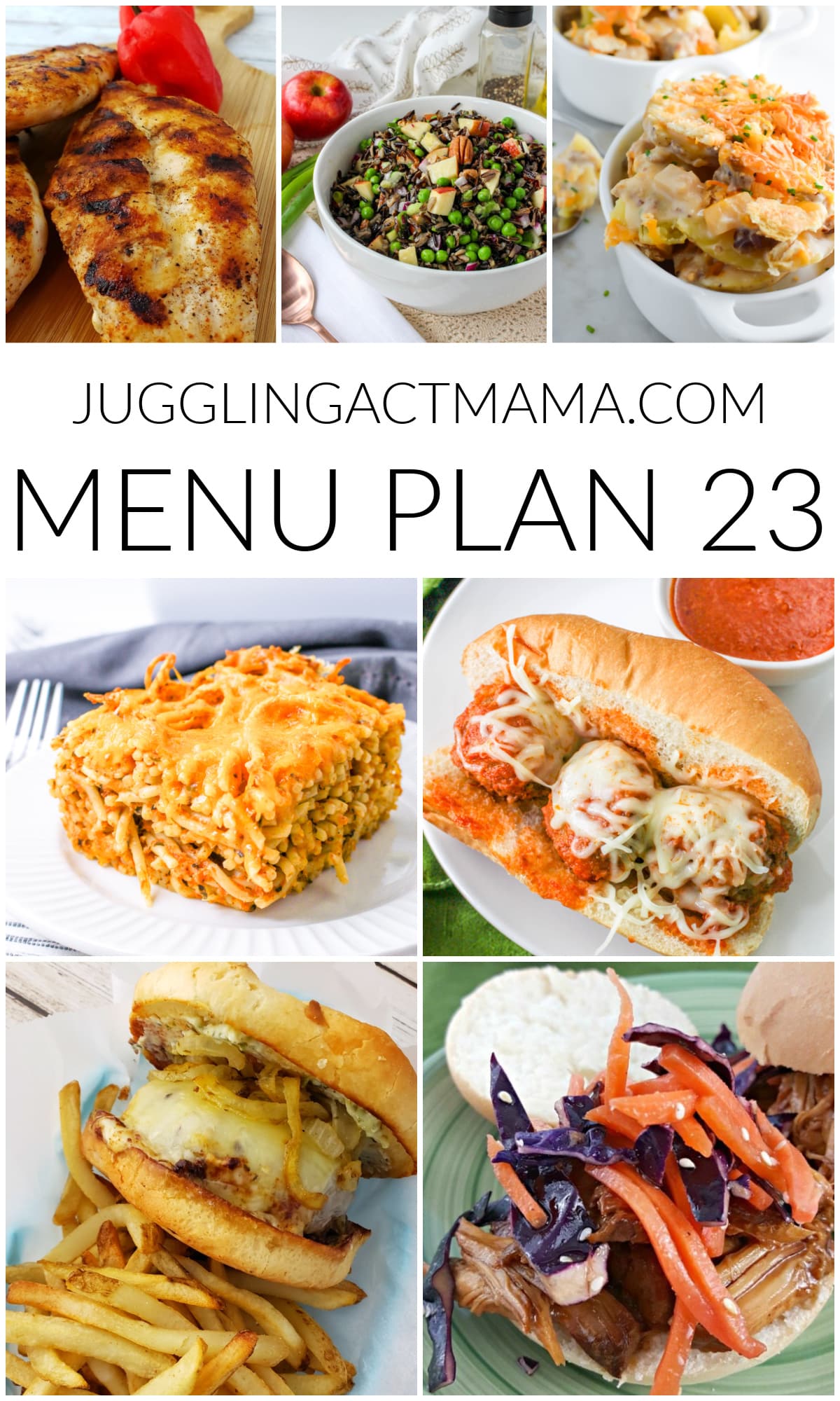 Meal Plan 23 collage image with text overlay.