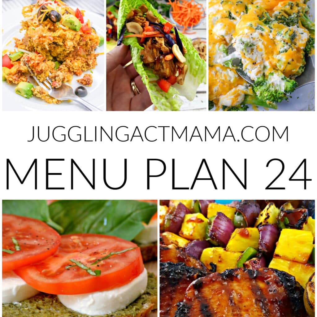 Square collage image of Meal Plan 24.