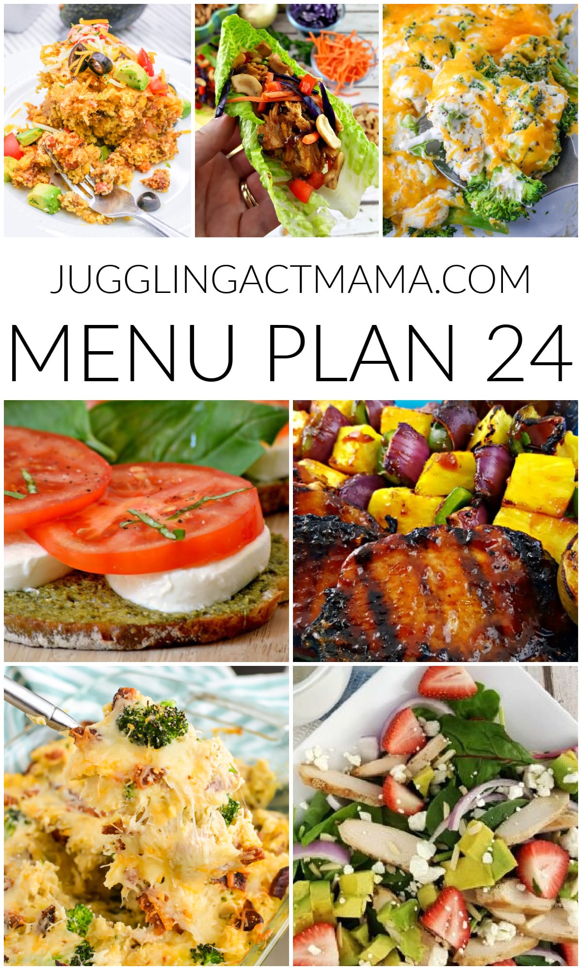 Collage image of Menu Plan 24.