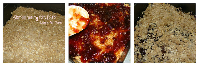 Strawberry Oat Bars via Juggling Act Mama