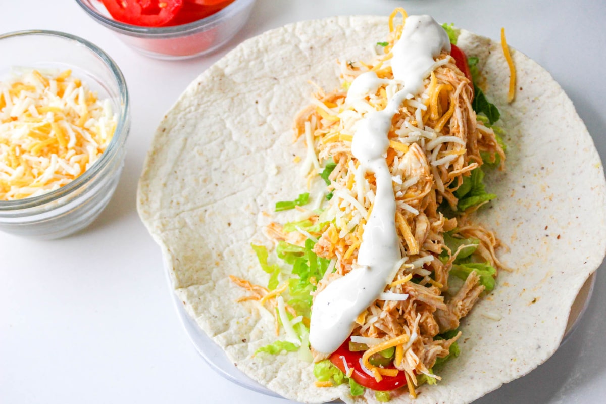 How to Make a Buffalo Chicken Wrap.