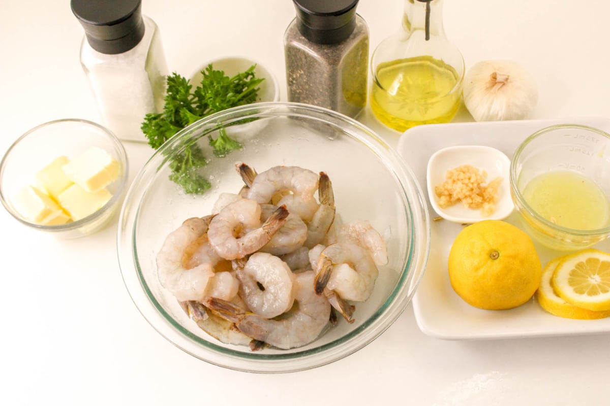 Garlic Butter Shrimp Ingredients