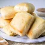Copycat Texas Roadhouse Rolls on a plate.
