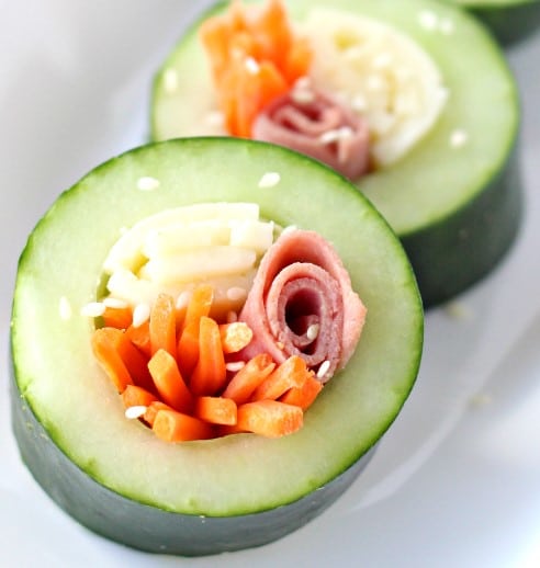 Easy Cucumber Sushi for Kids | Raising Whasians