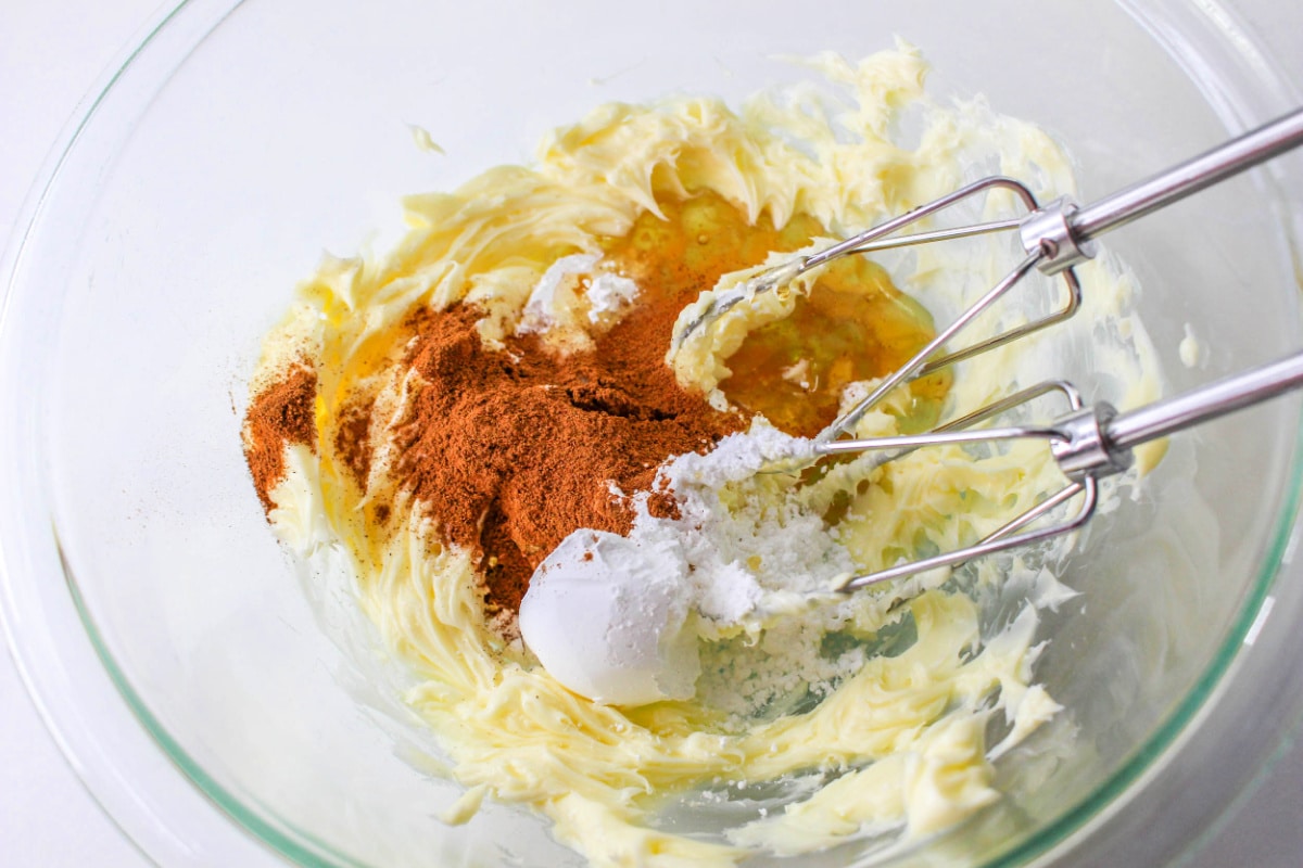 How to Make Texas Roadhouse Butter - ingredients in a bowl.