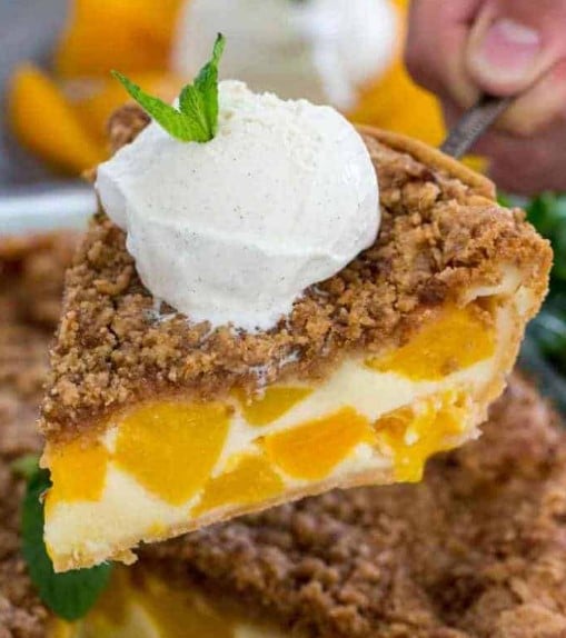 Creamy Peach Pie | Spend with Pennies