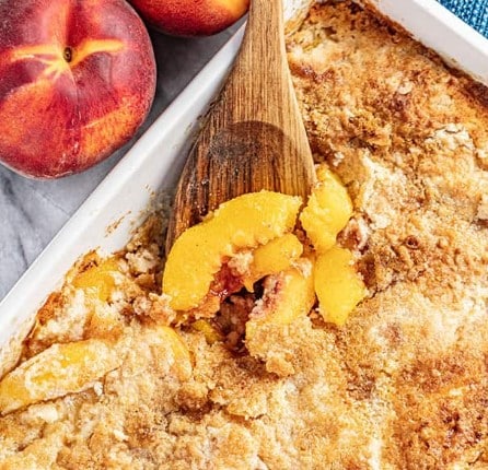 Peach Dump Cake | the Stay at Home Chef
