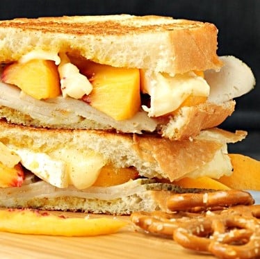 Turkey Peach Grilled Cheese | Call Me PMc