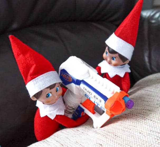 Two Elf on the Shelf’s; Elf on the Shelf Ideas for Two Elves
