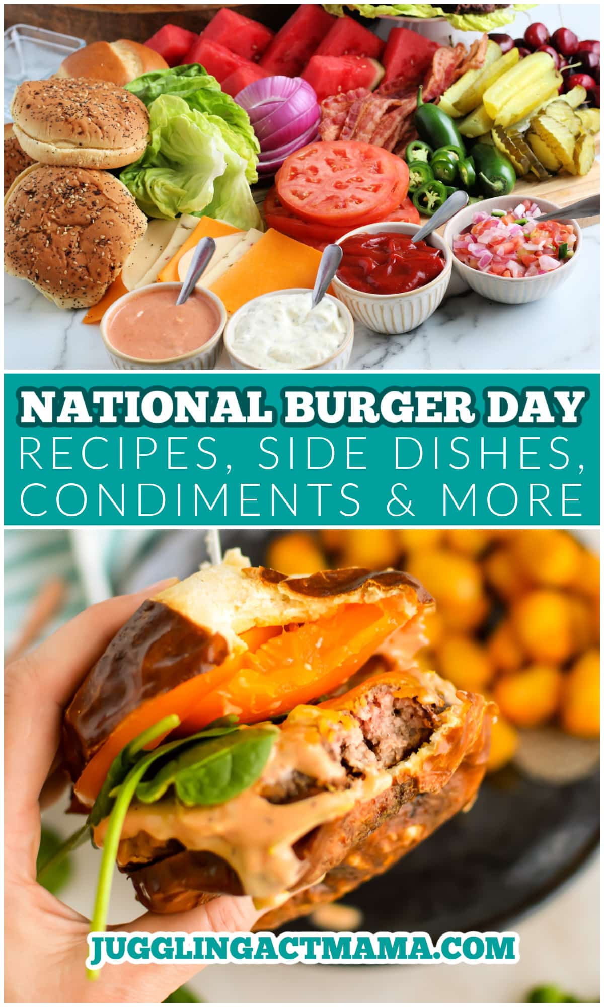 National Burger day collage.