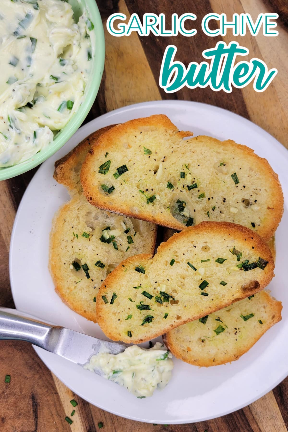 Chive Pin Garlic Chive Butter - Juggling Act Mama