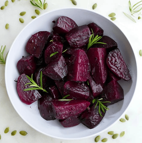 Rosemary Honey Slow Cooker Beets in a bowl.