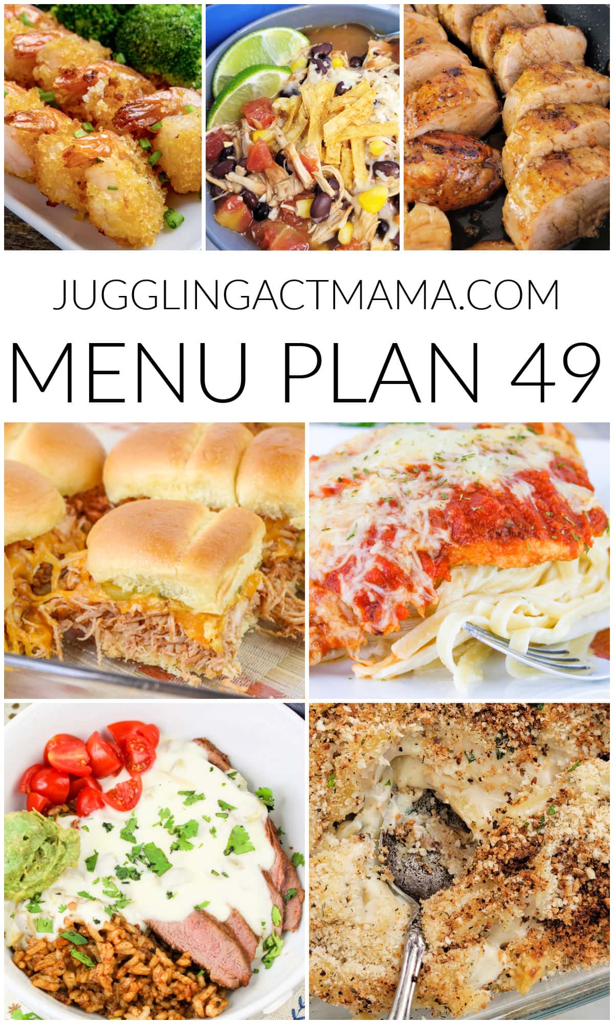 Meal Plan 49 collage image with text overlay.